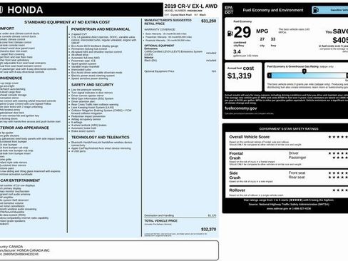 Used 2019 Honda CR-V EX-L image 32