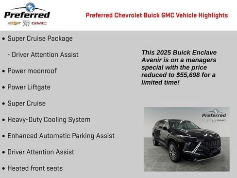 Used 2025 Buick Enclave Avenir w/ Super Cruise Package AWD/4WD image 4