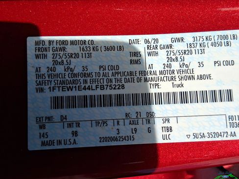 Used 2020 Ford F150 Platinum w/ Equipment Group 701A Luxury AWD/4WD image 26