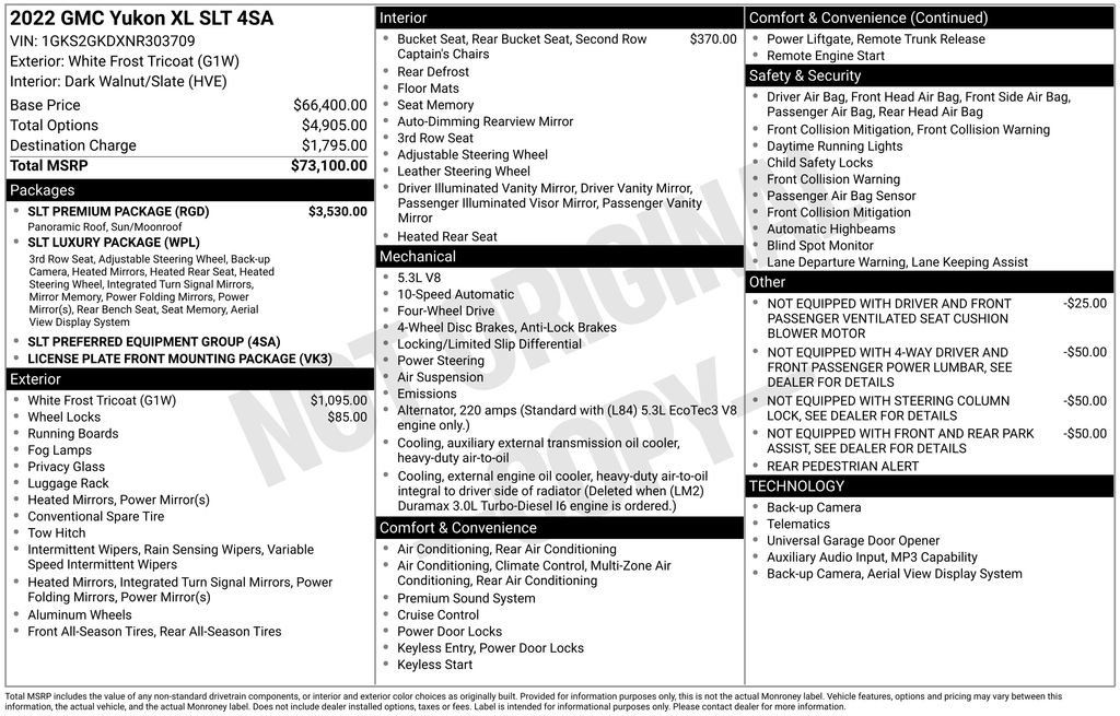 Certified 2022 GMC Yukon XL SLT w/ SLT Premium Package AWD/4WD image 39