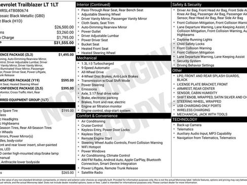 Used 2026 Chevrolet TrailBlazer LT w/ Convenience Package AWD/4WD image 2