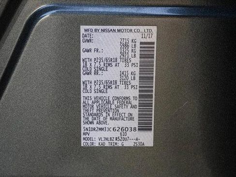 Used 2018 Nissan Pathfinder S image 29