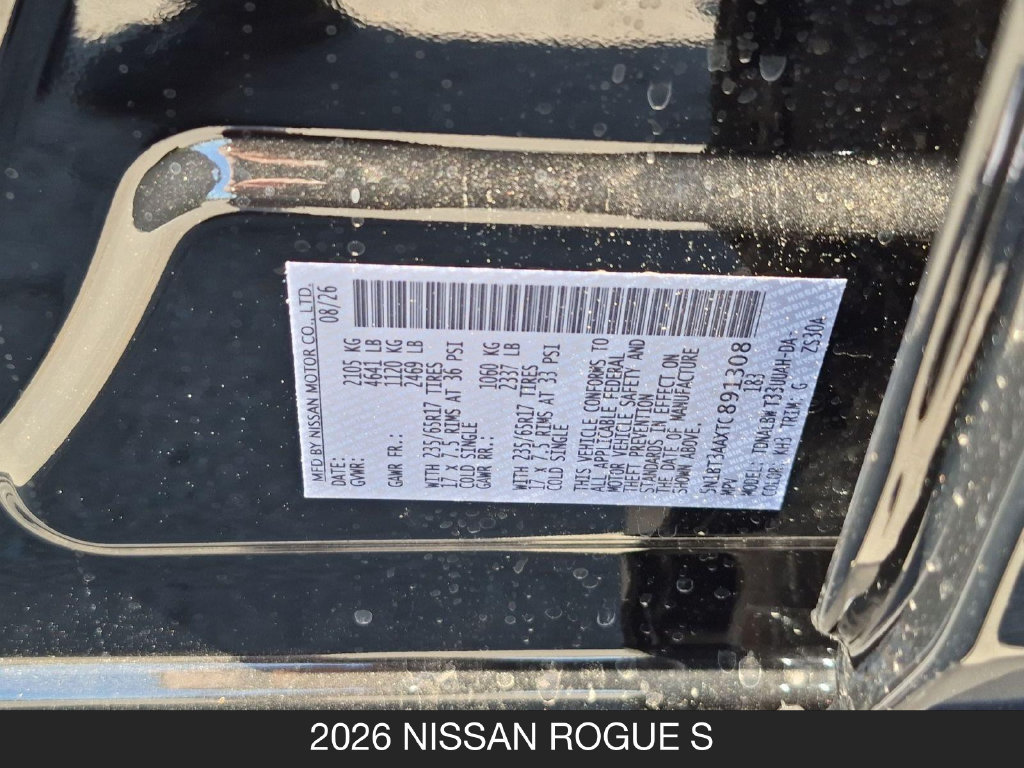 New 2026 Nissan Rogue S FWD image 24