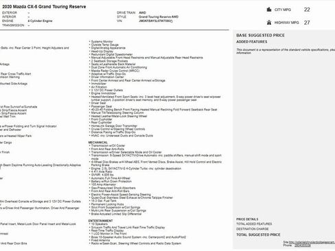 Certified 2020 MAZDA CX-5 Grand Touring Reserve image 33