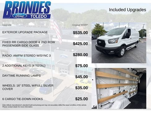 Used 2025 Ford Transit 250 Low Roof w/ Exterior Upgrade Package RWD image 6