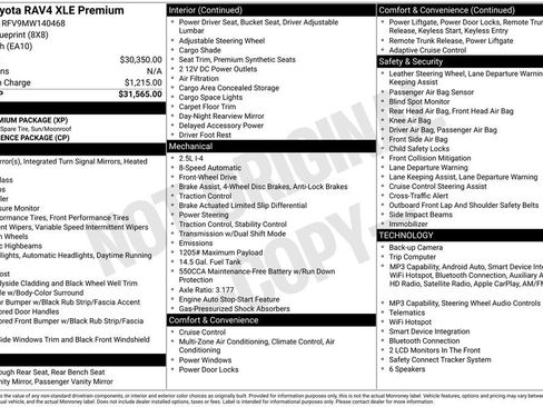 Used 2021 Toyota RAV4 XLE Premium FWD image 6