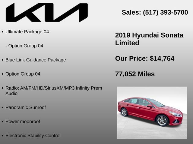 Used 2019 Hyundai Sonata Limited w/ Ultimate Package 04 FWD image 5