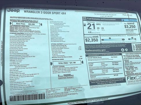 New 2026 Jeep Wrangler Sport image 14