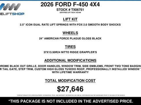 Used 2026 Ford F450 Platinum w/ Platinum Plus Package image 2