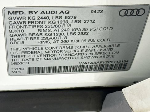 Certified 2023 Audi Q5 2.0T Premium w/ Convenience Package AWD/4WD image 33