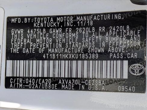 Used 2019 Toyota Camry SE w/ Protection Package (Q2) image 24