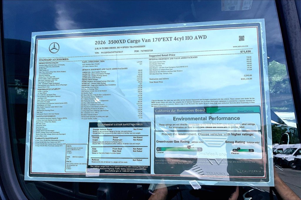 New 2026 Mercedes-Benz Sprinter 3500 image 11