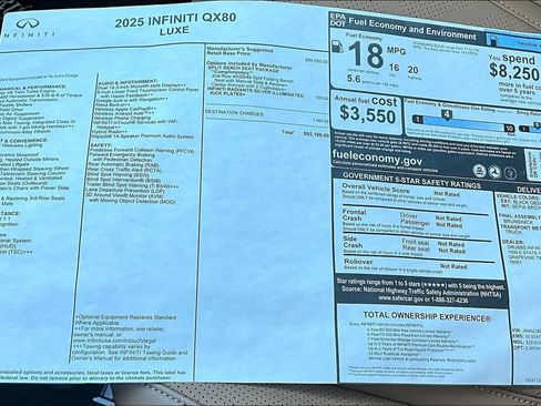Certified 2025 INFINITI QX80 Luxe image 27