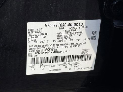 Used 2021 Ford Explorer ST w/ Equipment Group 401A AWD/4WD image 28