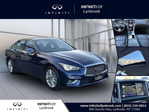 Used 2021 INFINITI Q50 Luxe w/ Cargo Package image 1