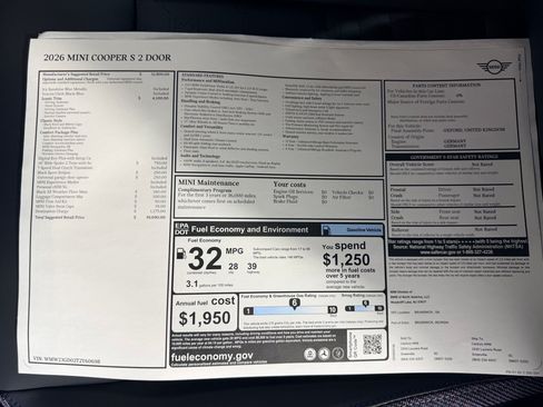 New 2026 MINI Cooper S FWD image 20