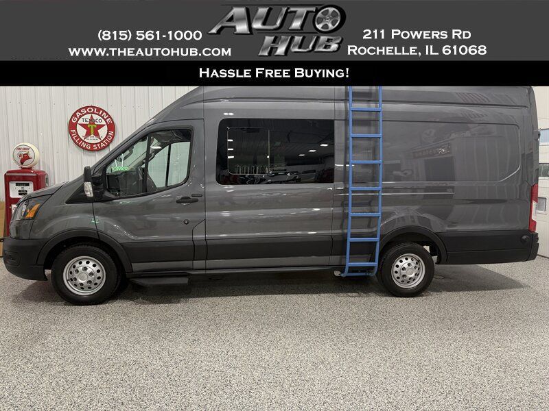 Used 2022 Ford Transit 350 148 High Roof Extended AWD w/ Load Area Protection Package image 1