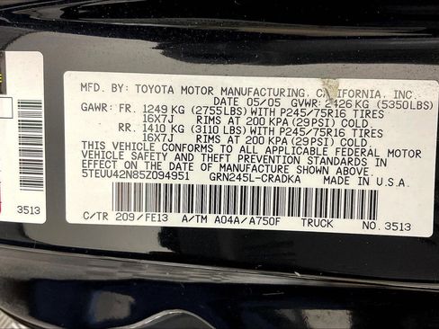 Used 2005 Toyota Tacoma 4x4 Access Cab image 18