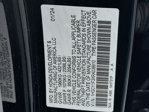 Used 2024 Honda Accord EX image 12