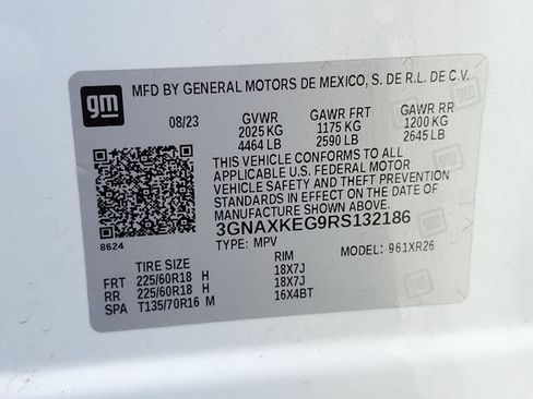 Certified 2024 Chevrolet Equinox LT w/ LPO, Floor Liner Package FWD image 32
