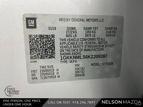 Used 2019 GMC Acadia SLT image 56