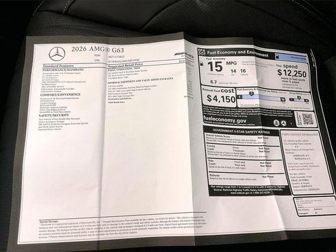 New 2026 Mercedes-Benz G 63 AMG 4MATIC image 13