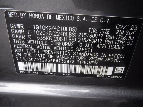 Used 2023 Honda HR-V LX image 35