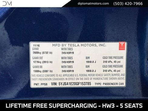 Used 2016 Tesla Model S 60D AWD/4WD image 44