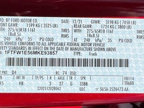 Certified 2021 Ford F150 Lariat AWD/4WD image 29