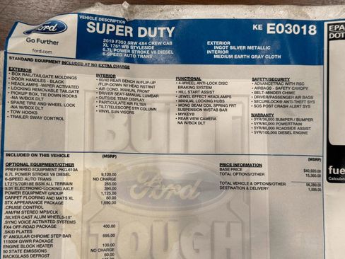 Used 2019 Ford F350 XL w/ STX Appearance Package AWD/4WD image 20