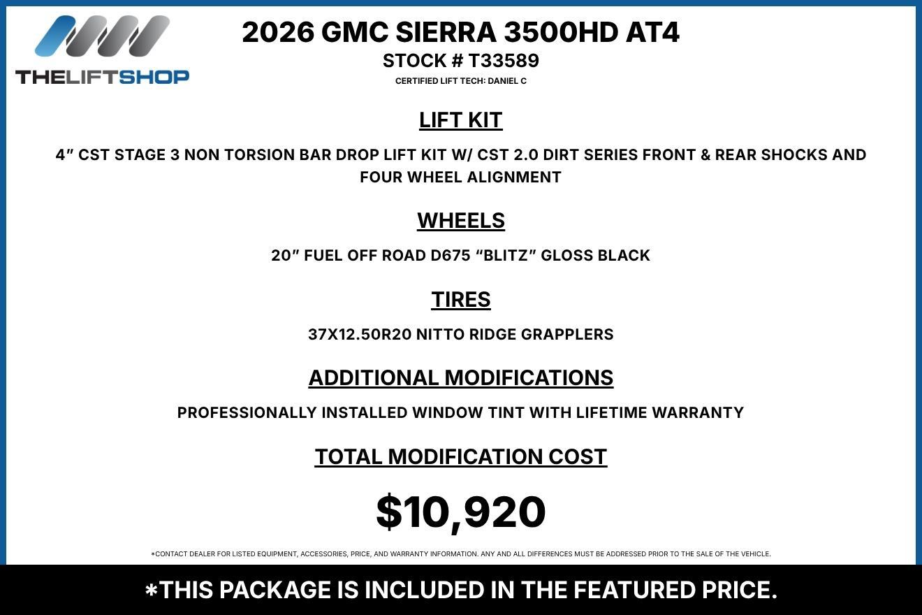 Used 2026 GMC Sierra 3500 AT4 w/ AT4 Premium Plus Package AWD/4WD image 2
