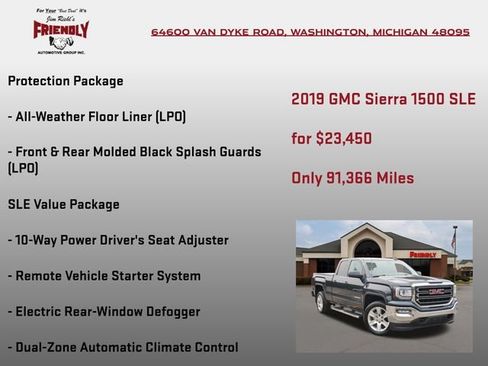 Used 2019 GMC Sierra 1500 SLE w/ SLE Value Package AWD/4WD image 20