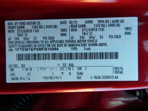 Used 2021 Ford F150 XLT w/ Equipment Group 301A Mid AWD/4WD image 22