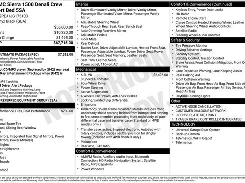 Used 2018 GMC Sierra 1500 Denali w/ Denali Ultimate Package image 43