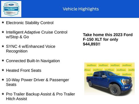 Used 2023 Ford F150 XLT w/ Equipment Group 302A High AWD/4WD image 19