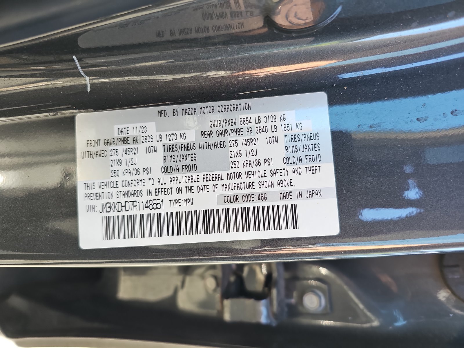 Used 2024 MAZDA CX-90 3.3 Turbo w/ Premium Package AWD/4WD image 9