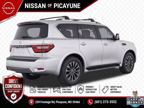 Used 2022 Nissan Armada Platinum w/ Captain's Chairs Package RWD image 6