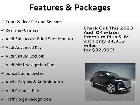 Used 2023 Audi Q4 e-tron Premium Plus w/ Premium Plus AWD/4WD image 8