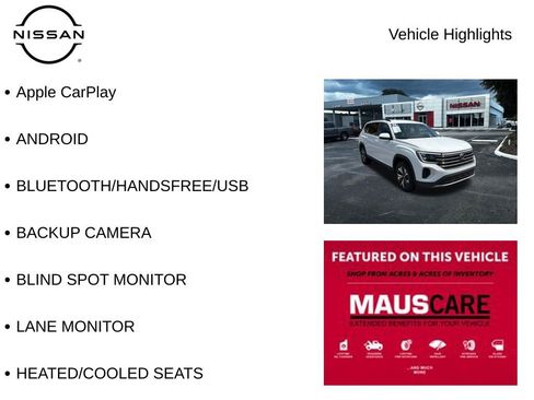 Used 2024 Volkswagen Atlas SE AWD/4WD image 8