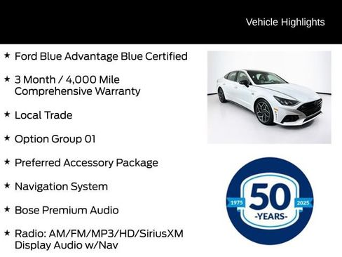 Used 2021 Hyundai Sonata N Line w/ Preferred Accessory Package FWD image 6
