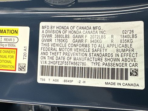 New 2026 Honda Civic Sport image 16