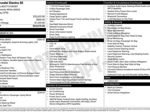 New 2026 Hyundai Elantra SE FWD image 8