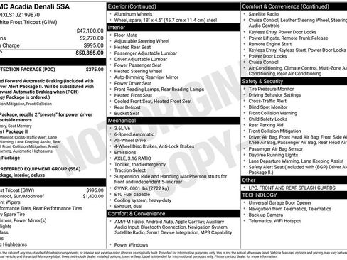 Used 2018 GMC Acadia Denali w/ LPO, Protection Package image 4