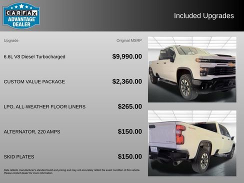 Used 2025 Chevrolet Silverado 2500 Custom w/ Custom Value Package AWD/4WD image 3