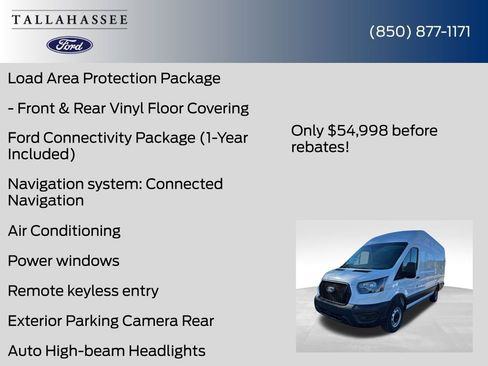 New 2026 Ford Transit 350 Base w/ Load Area Protection Package image 12