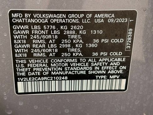 Used 2024 Volkswagen Atlas Cross Sport SE AWD/4WD image 35