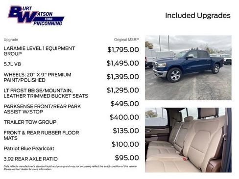 Used 2020 RAM 1500 Laramie AWD/4WD image 3
