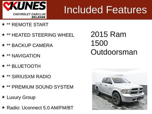 Used 2015 RAM 1500 Outdoorsman image 3