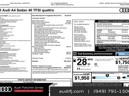 Used 2023 Audi A4 2.0T Premium Plus w/ Premium Plus Package image 26