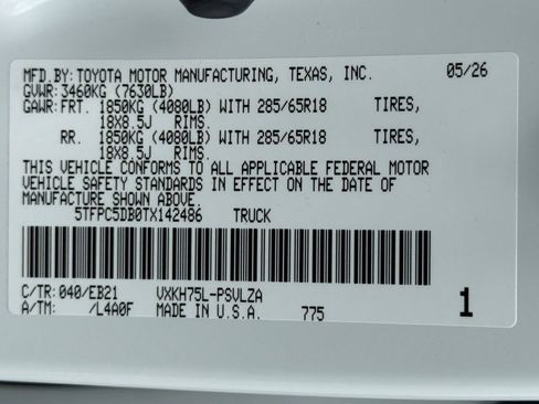 New 2026 Toyota Tundra TRD Pro AWD/4WD image 37